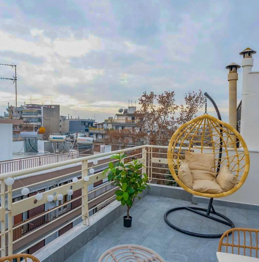 Pomegranate Luxury Penthouse Maisonette With Beautiful Terrace & Free Parking By Binobi ! Θεσσαλονίκη Διαμέρισμα